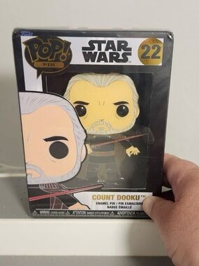 NIB Funko Pop Oversize Enamel Pin Count Dooku Star Wars Clone Wars